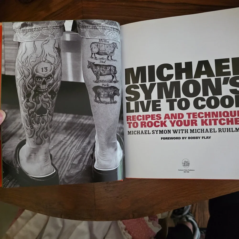 Michael Symon SIGNED‎ Live to Cook Hardcover First Edition Cookbook Iron Chef